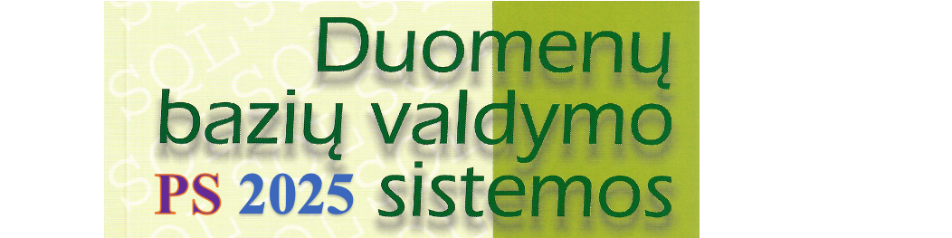 Course Image Duomenų bazių valdymo sistemos