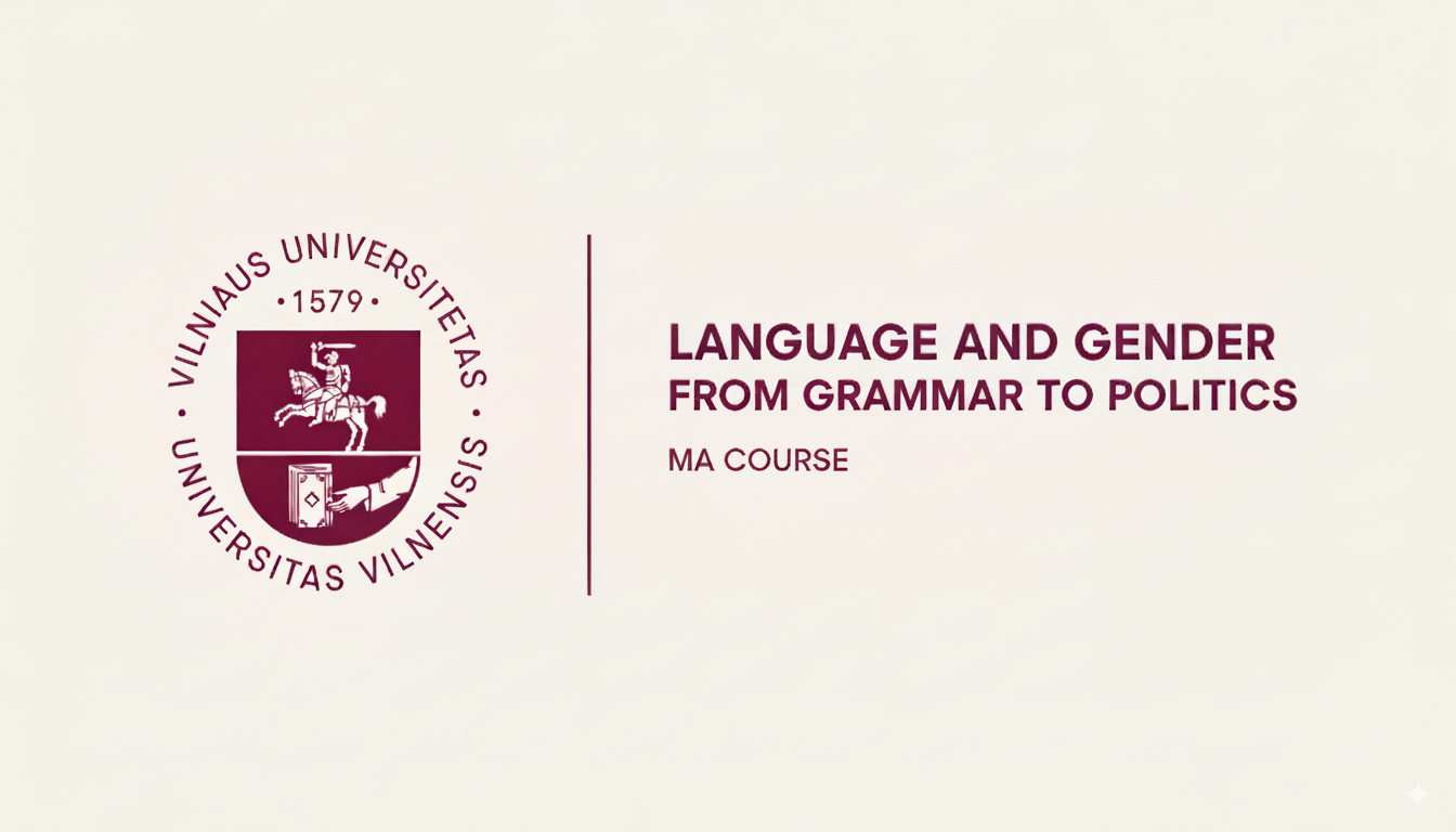 Course Image Language and Gender: From Grammar to Politics