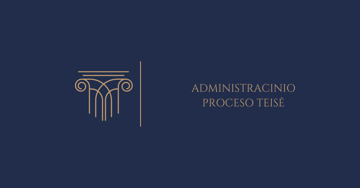 Course Image Administracinio proceso teisė