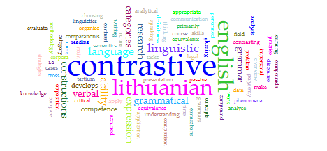 Course Image Gretinamoji gramatika / Contrastive Grammar, MA course