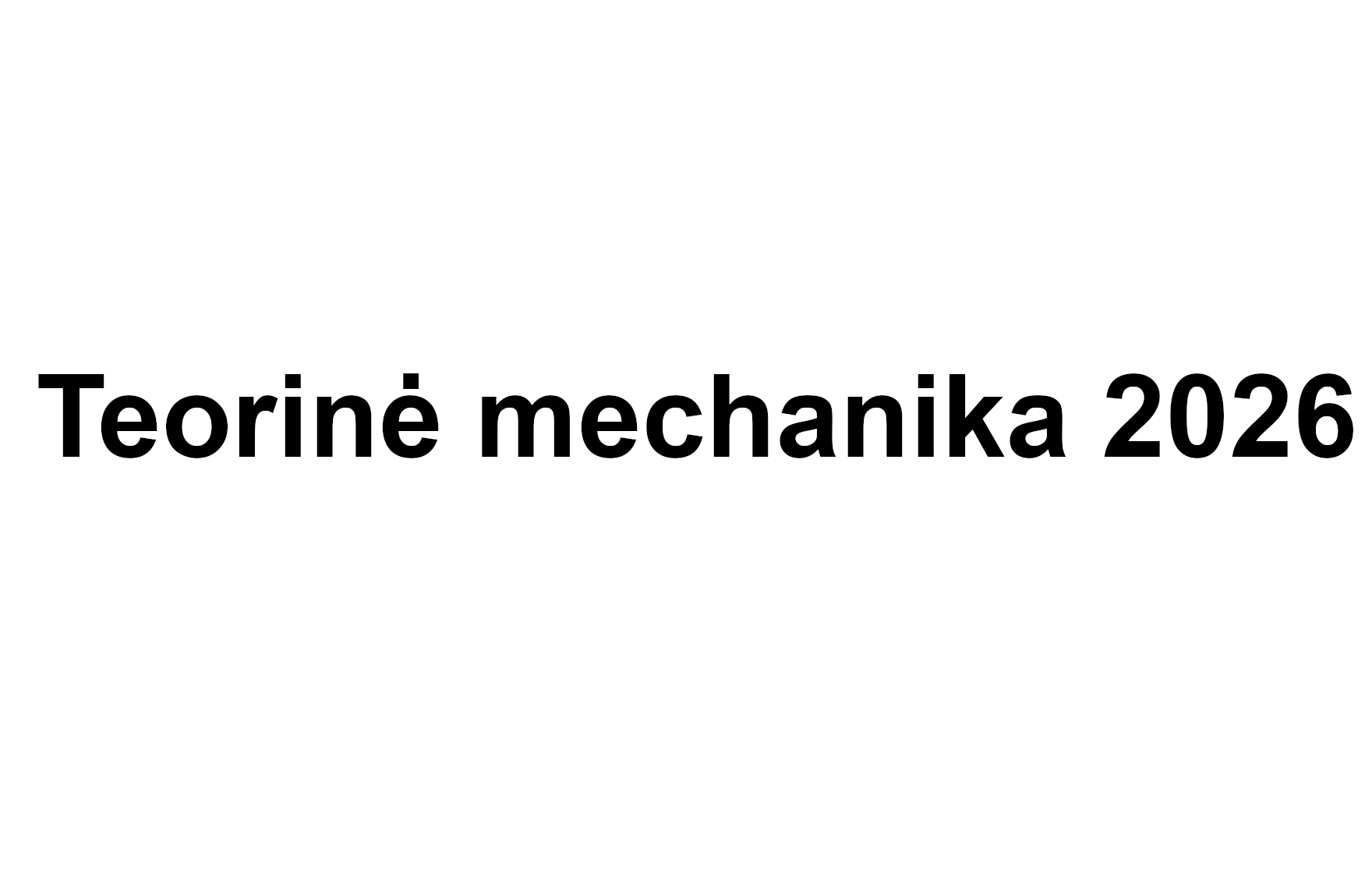 Course Image Teorinė mechanika