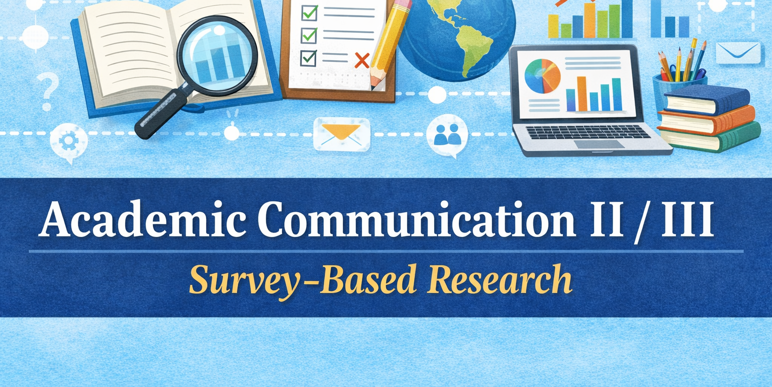 Course Image Academic Writing: Survey-based research