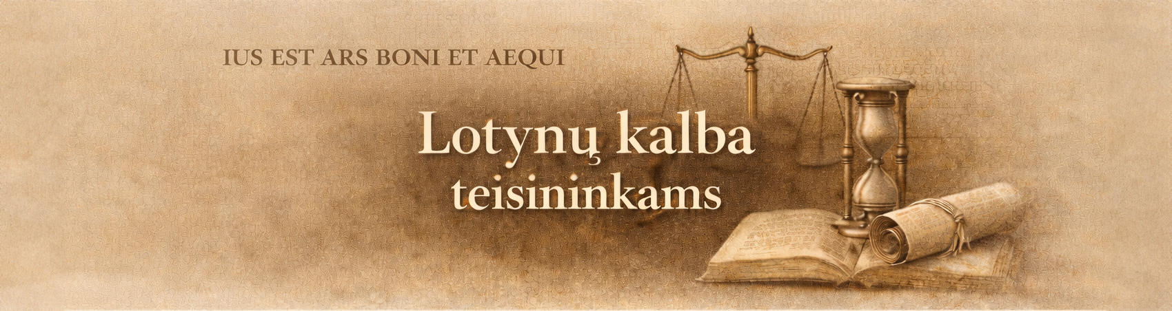 Course Image  Lotynų kalba teisininkams S