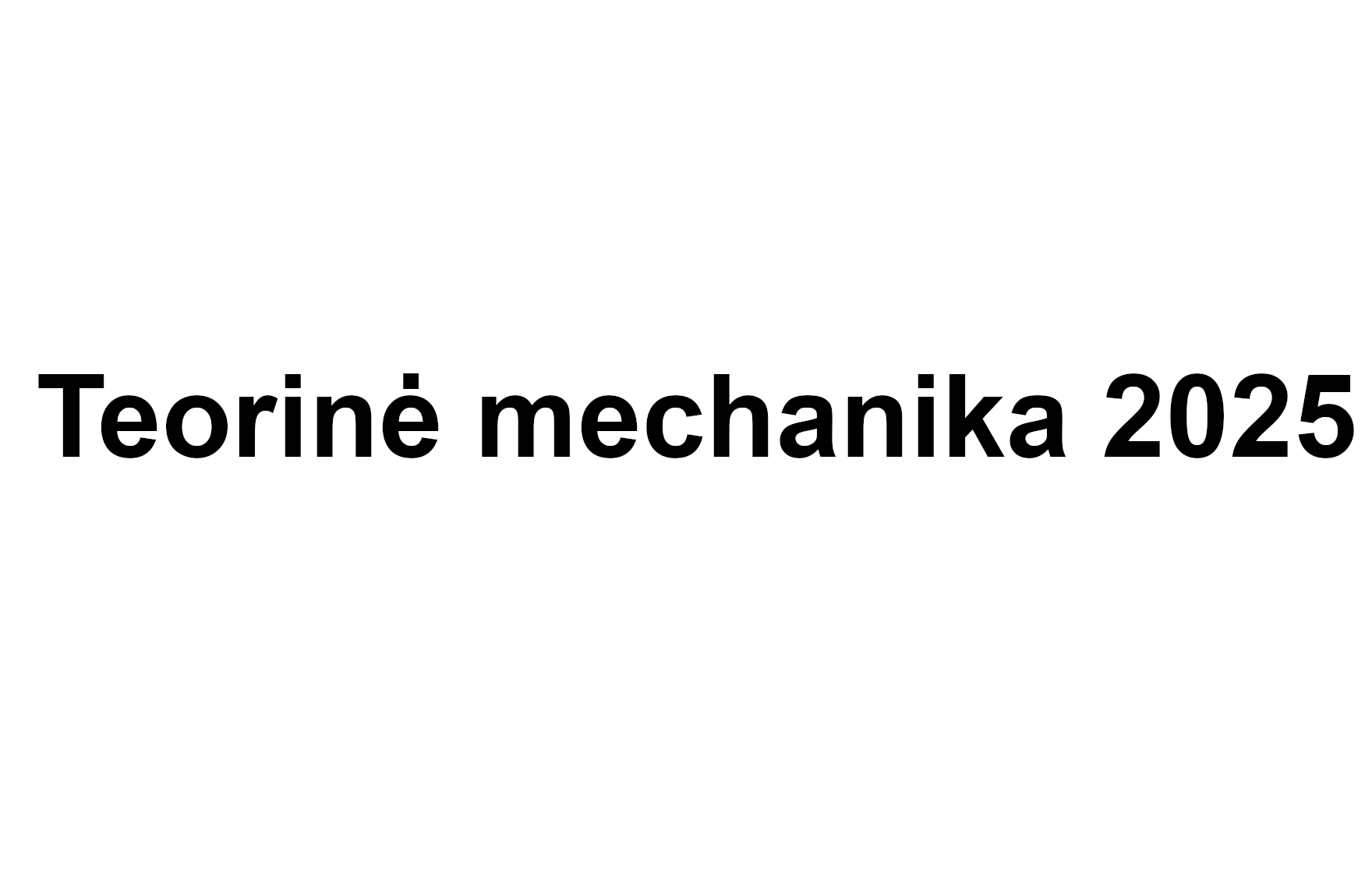 Course Image Teorinė mechanika