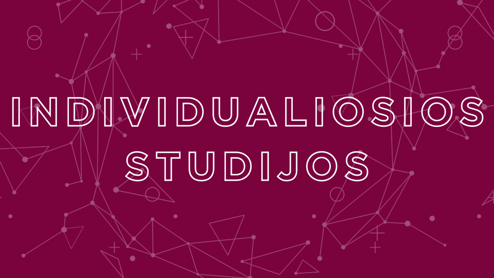 Course Image Individualiosios studijos